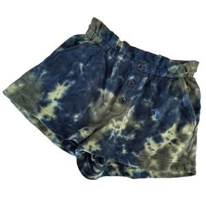 Something Navy | Size S Tye Dye Shorts With Pockets Loungewear 100% Cotton